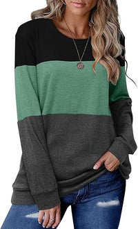 Women's Loose-fitting Casual Striped Hoodie