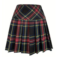 Women's Stripe College Style Pleated Skirt