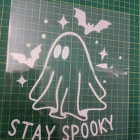 Car Body Sticker Halloween Ghost Bat English Reflective Sticker