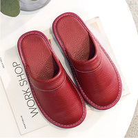 Flyover Shoes Men's Genuine Leather Home Slippers