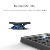 Three-in-one Wireless Bluetooth Touch Pad Wireless Keyboard Leather Sheath Stand Ipad Mobile Phone Universal