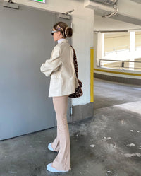 Autumn And Winter New Korean Style High Waist Women's Flared Pants