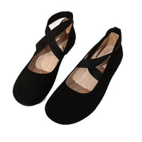 Plus Size Round Toe Flat Bottom Sports And Leisure Women's Shoes
