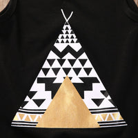 Cute Summer Baby Boy Girl Clothes Tribal Print