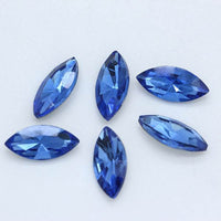 Horse Eye Crystal Pointed Glass Silver Bottom Loose Diamond