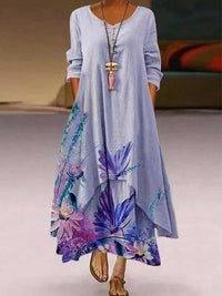 An Irregularly-shaped Floor-length Dress