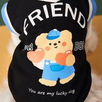 Fashion Stitching Contrast Color Fake Two-piece Pet Sweater