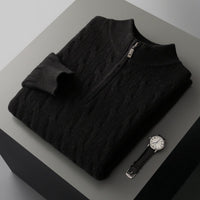Jacquard Double-strand Thickened Long-sleeved Sweater