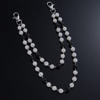 Fashion Premium Diamond Ball Zipper Men's Hip Hop Waist Chain Pendants