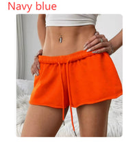 Women's Solid Color Loose And Versatile Drawstring Shorts