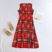 Printed Short-sleeve Waist-cinching Figure-flattering Dress For Petite Frames