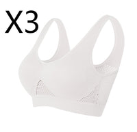 Breathable Bra Large Size No Steel Ring Hollowed Out Mesh