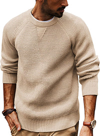 Men's Retro Heavyweight Thickened Sweater Loose-Fit Casual Knitwear