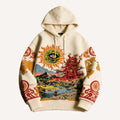 Fashion Casual Printed Polyester Sweater