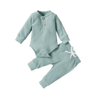 Infant Cotton Long-sleeved Jumpsuit Trousers Suit