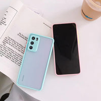 Contrasting Color All-inclusive Lens Skin Feel Suitable For Compatible WithHuawei Mobile Phone Case All-inclusive Edge