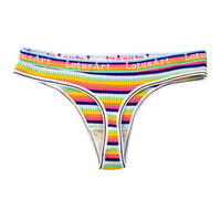 Women's Summer Color Stripes Thread Underwear