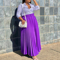 Women's Elegant Pleated Personality Big Skirt