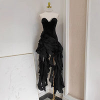 New Womens Dress Asymmetric Socialite-style Gown