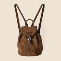 Nylon Drawstring Bundle Backpack Casual Versatile Simple Solid Color Large Capacity