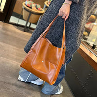 Commuter's All-matching Leather Large Capacity Women's Tote