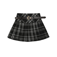 High Waist Slimming Sports Culottes College Classic Style Short Skirt