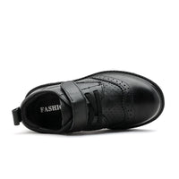 Children's Hollowed Out Fashionable British Style Cowhide Shoes