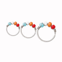 Stainless Steel String Beads Winding Nose Ring Human Body Piercing Accessories