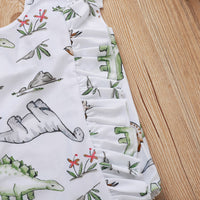 Dinosaur Girls' Printed Swimsuit