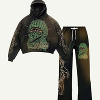 Fashion Casual Printed Polyester Sweater