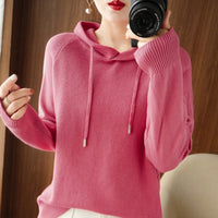 Ladies Hooded Bottoming Shirt Casual Sweatshirt