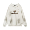 Letter Printing Spray Painting Dirty Sweater