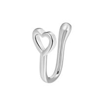 Brass Inlaid Zircon Star Heart Crown Nose Ring
