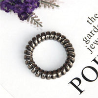 High Elasticity Electric Coil Bright Silver Hair Rope