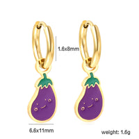 Niche Design Drop Oil Earrings
