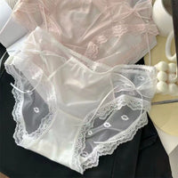Japanese Sexy Lace Underwear Women's Cotton Antibacterial Crotch Thin Breathable