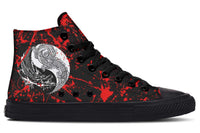 Printed Couple High Top Canvas Shoes
