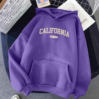 Women's Hooded Street Pocket Round Neck Sweatshirt
