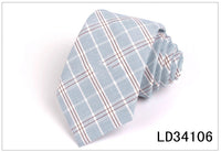 Plaid Series 7cm Mens Suit Accessories