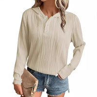 Hooded Sweater Coat Women's Casual Off-shoulder Top