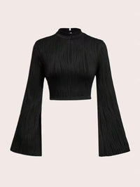 Printed Sexy Lace Thick Long Sleeved T-shirt Knitted Sweater