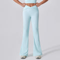 Women's High-Waist Slightly Flared Quick-Drying Casual Sports Trousers