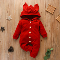 Infant Long Ears Hooded Rompers