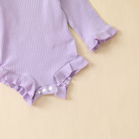 Multi-Color Long-sleeve Jumpsuit Headscarf Baby Little Girl Two-piece Set