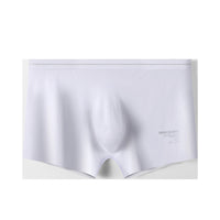 Nude Men's Ice Silk Underwear With Low Waist And Quick Drying