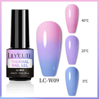 Temperature Change Glitter UV Polish Three-section Color Change