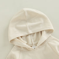 New Infant And Toddler Thin Pit Strip Long-sleeved Hooded Harness Crawling Clothes