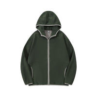 Hooded Sweater Men's Velvet Jacket Zipper