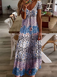 European And American V-neck Women's Dress