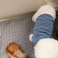 Simple Striped Printed Small Pet Dog Clothes